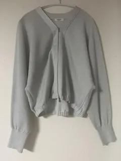 MACPHEE ドライレーヨンvネックカーディガン