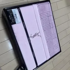 Yves Saint Laurent ピンク チェック タオルケット
