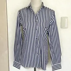 destyle 紺✖️白ストライプシャツ美品