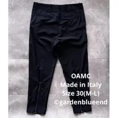 OAMC バックジップ スラックス テーパード サイズM 30 ブラック パンツ