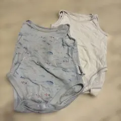 ベビー肌着セット 70cm 水色・白　UNIQLO