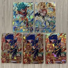 スーパードラゴンボールヒーローズ SH6-CP5枚セット孫悟空ゴジータ魔神サルサ