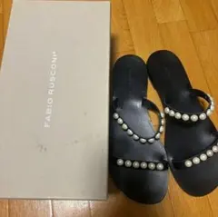 週末限定価格【美品】FABIO RUSCONI 黒 ミュール クロコ 39 - メルカリ
