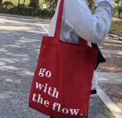 トートバッグ　赤