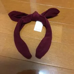 【新品未使用】リボンカチューシャ　ボルドーのサムネイル