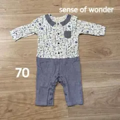 【新品未使用】センスオブワンダー 花柄 リバティ ロンパース 70