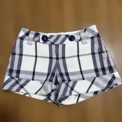 日本製★バーバリーブルーレーベル　チェック柄ショートパンツ 38
