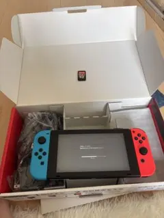 Switchネオンブルー ネオンレッド スプラトゥーン3、コントローラー付き