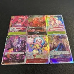 a1872【ワンピースカード】ヴィオラ　サカズキ　しらほし　などSR6枚セット
