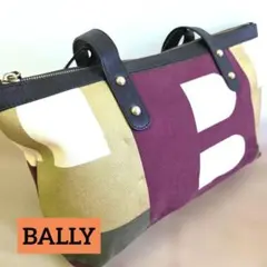 ちょび様専用**バリー/BALLY ロゴ絵柄革製ショルダートートバッグ