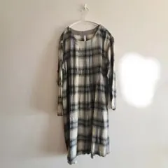 エアパペル　チェック柄 ワンピース