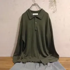 Lサイズ【アーバンリサーチ】LIFE STYLE TAILOR ニットポロ 深緑