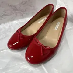 Repetto エナメル ポインテッドトゥ バレエシューズ 36.5 赤 - メルカリ
