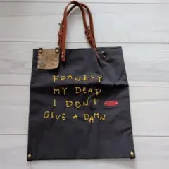 刺繍メッセージ付きトートバッグ