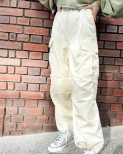 JaVaジャバ コラボ　ミリタリー裾ドローコードカーゴパンツ