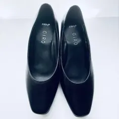 『未使用品』アシックス GIRO レザー パンプス ブラック21.5cmEEEのサムネイル