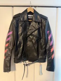 2026年最新】OFF-WHITE メンズ レザージャケット・ライダースの人気