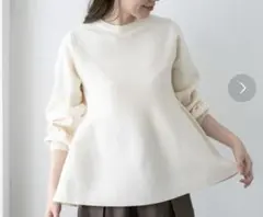 URBAN RESEARCH Sonny Label ペプラムニットプルオーバー