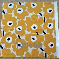 マリメッコ　生地　ピエニウニッコ　山吹色