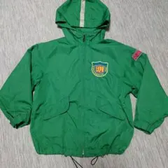 ミキハウス　緑色フード付きジャケット