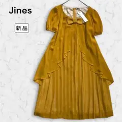 新品✨ジネス シフォンプリーツフレアワンピース リボン パーティー ドレス Mのサムネイル