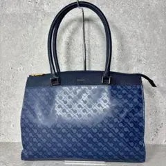 未使用品✨ ゲラルディーニ トートバッグ ソフティ レザー ネイビー 超軽量のサムネイル