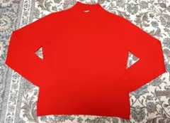 美品 ユニクロ カシミヤ100% Vネックセーター メンズXL オレンジ ニット