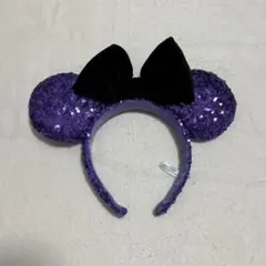 ミニーマウス 紫色 耳カチューシャ ディズニーランド