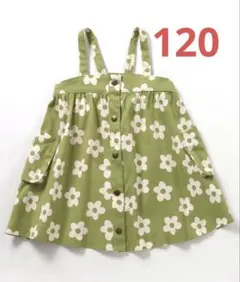 BREEZE 総柄ジャンスカ 花柄 ワンピース 120