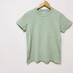 【ユニクロU】クルーネックTシャツ（半袖）　Lサイズ　オリーブ　綿100%