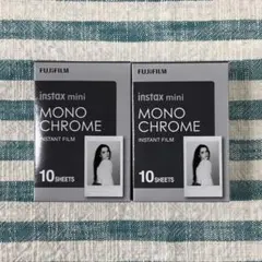 ★FUJIFILM★instax miniチェキフィルム／モノクロ★匿名配送★