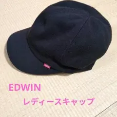 【EDWIN】レディースキャップ 黒57.5cmのサムネイル