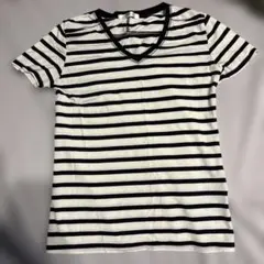 AZUL basic ボーダー Vネック Tシャツ