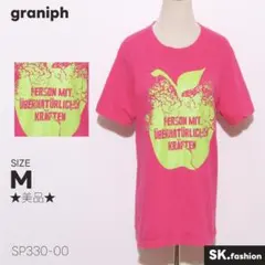 ★美品★ graniph トップス Tシャツ 半袖 プリントデザイン 個性派
