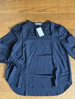 Kazu様専用 Te chichi ネイビー 長袖ブラウス　＆ネクタイ