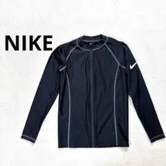 【ナイキ】150 キッズ　長袖ラッシュガード　ブラック　プール　水泳