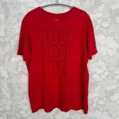 I*読様 Nike JUST DO IT. レッド Tシャツ XXL