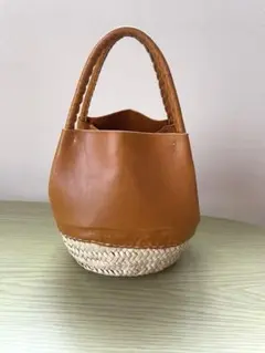 WARANGWAYAN【未使用】ノスノス 山羊革かごバッグ WARANGWAYAN(ワランワヤン) Sac Nousnous moyen(ノスノス