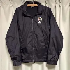 NIKE ナイロンジャケット レア　黒 カラフルロゴ