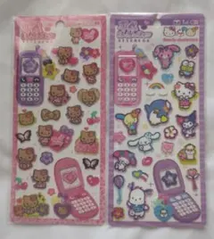 平成はっぴーフォン 日焼けキティ サンリオキャラクターズ シール ステッカー