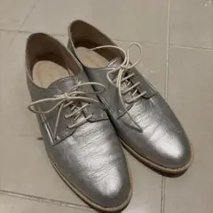 BARCLAY シルバー レザー ローファー 24.0cmのサムネイル