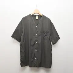 A.P.C. 半袖 ノーカラー シャツ 1 チャコールグレーのサムネイル
