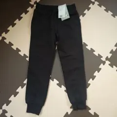 H&M 裏起毛ロングパンツ ブラック 120cmのサムネイル