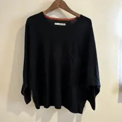 Polas Place ネイビー 五分袖ニットのサムネイル