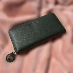 バルコス、ダークグリーン 長財布