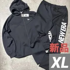 新品　ニューエラ　メンズ　ウォームアップジャケット　パンツ　ブラック　黒　XL