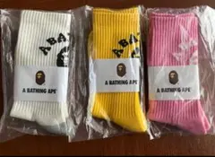 A BATHING APE BAPE ソックス3足セット フリーサイズ Y-25