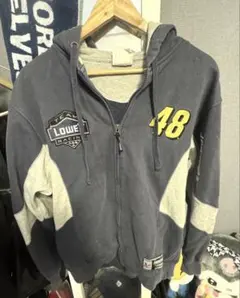 パーカー ネイビー/グレー 48