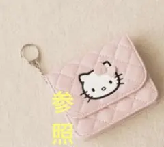 ローリーズファーム　ハローキティ　キティ　キルティングカードケースキーチャーム