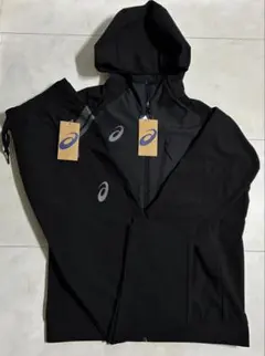 【新品】ASICS/ハイブリッド ウインドバリア ジャケット・パンツセット/M